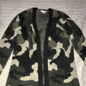 Camouflage no boundaries sweater cardigan